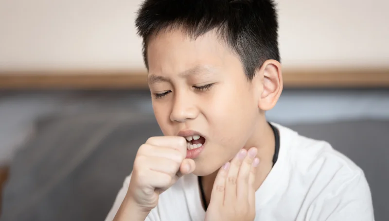 child with allergy